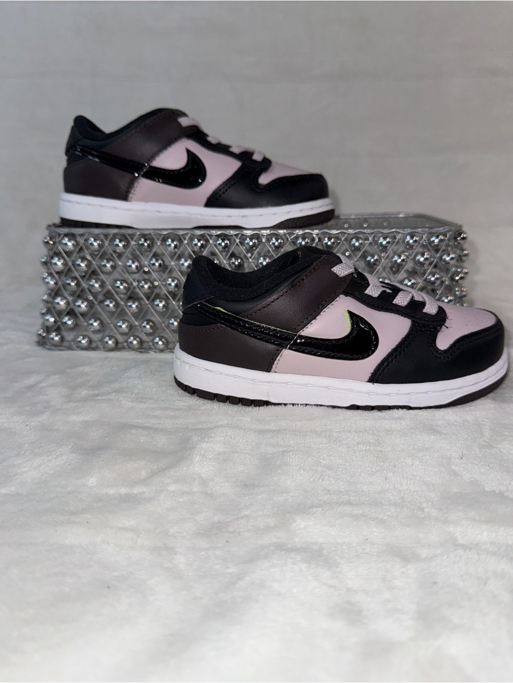 Nike Dunk Low SE Particle Rose Black Toddler 9C UK 8.5 EUR 26 HQ1956-600 ππ - Picture 16 of 16